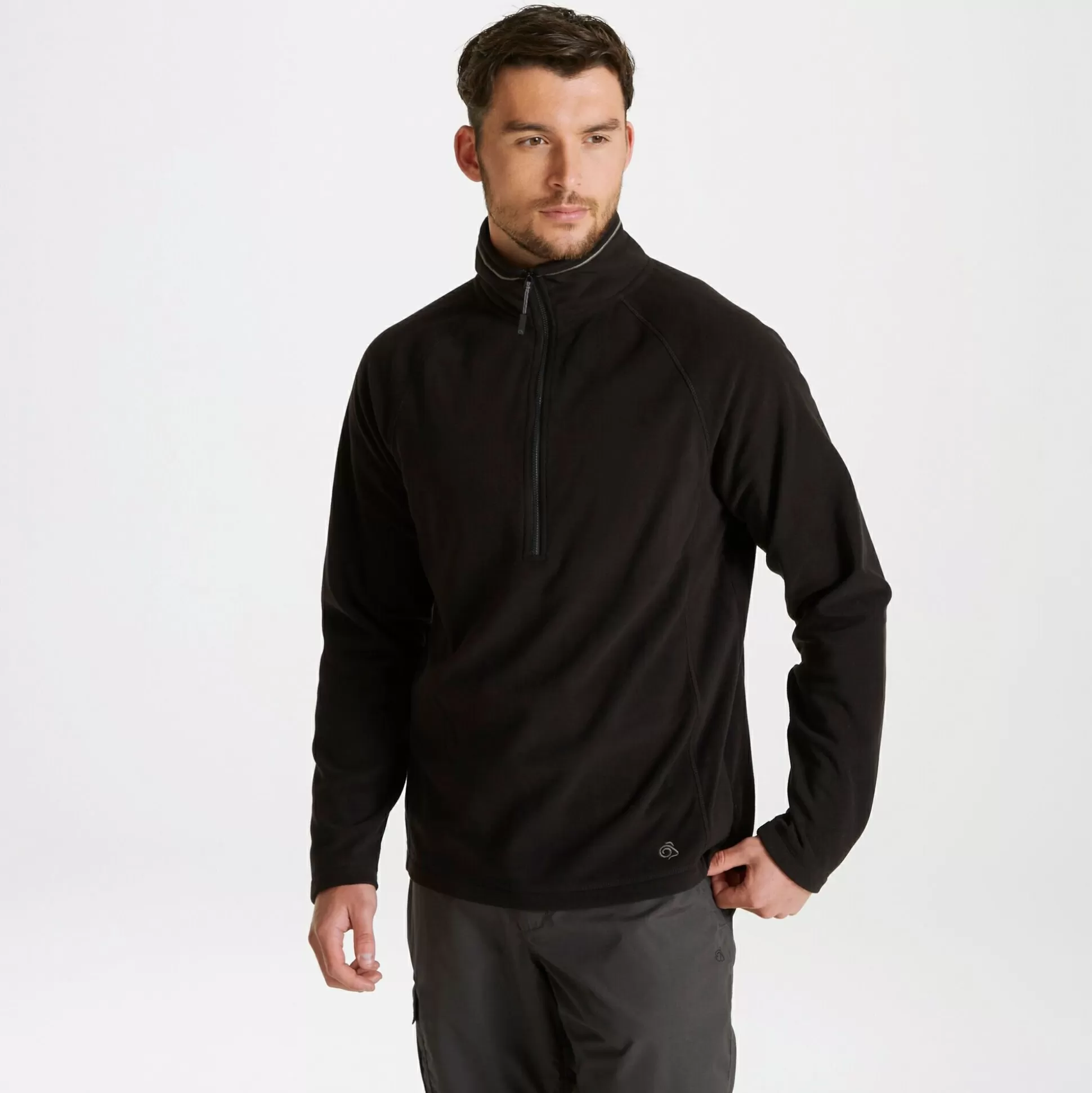 Craghoppers Expert Corey 200 Fleece Half Zip Fleece - Black<Womens Half Zip Fleece | Half Zip Fleece