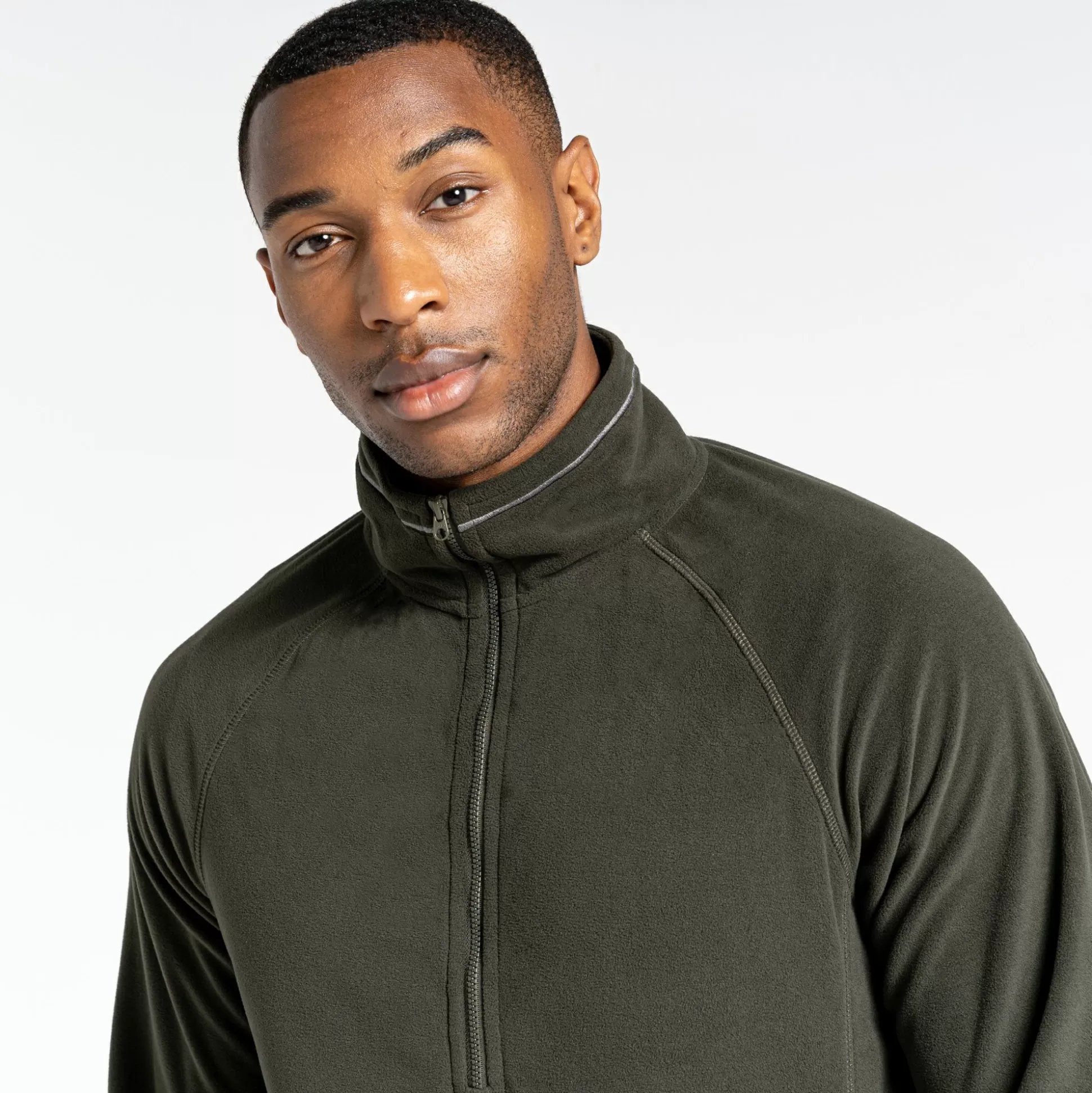 Craghoppers Expert Corey 200 Fleece Half Zip Fleece - Dark Cedar Green<Mens Half Zip Fleece