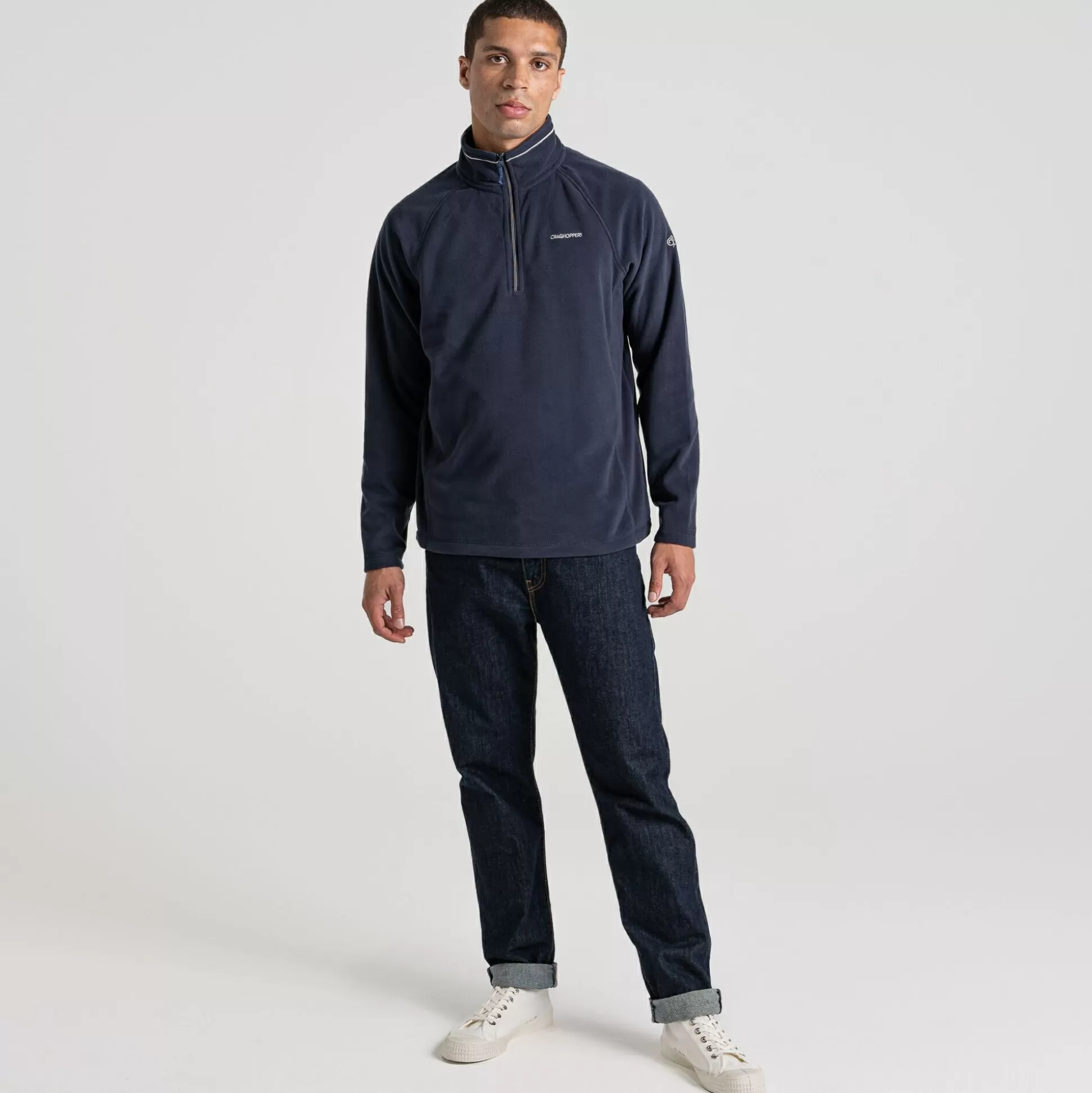Craghoppers Men'S Corey Half Zip Fleece - Dark Navy / Blue Navy Marl<Mens Half Zip Fleece